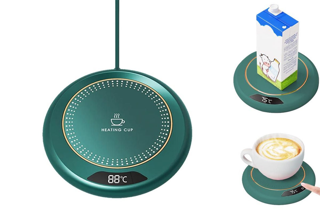 Electric Coffee Mug Warmer Milk Food Hot Plate Cup Warmer for Home Office Blue