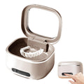 Upgraded Retainer Cleaner Machine for Braces Aligner Toothbrush Jewelry Beige