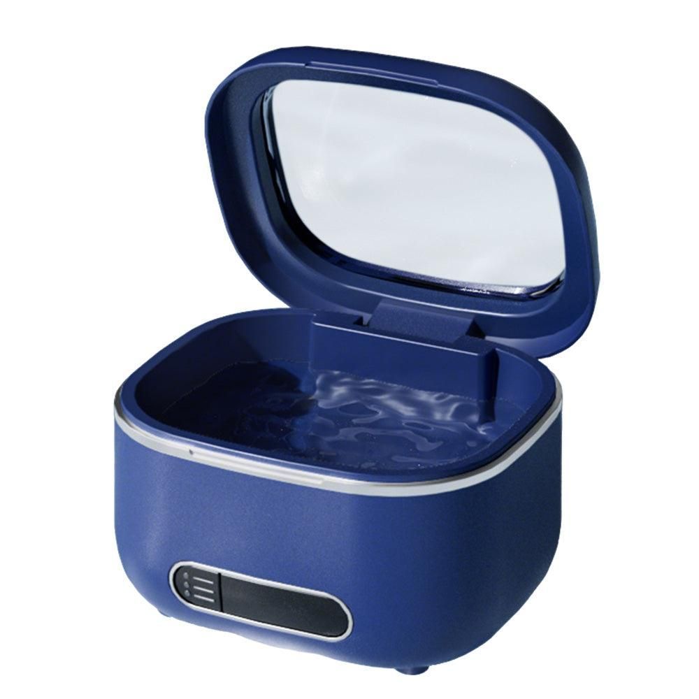 Upgraded Retainer Cleaner Machine for Braces Aligner Toothbrush Jewelry Blue