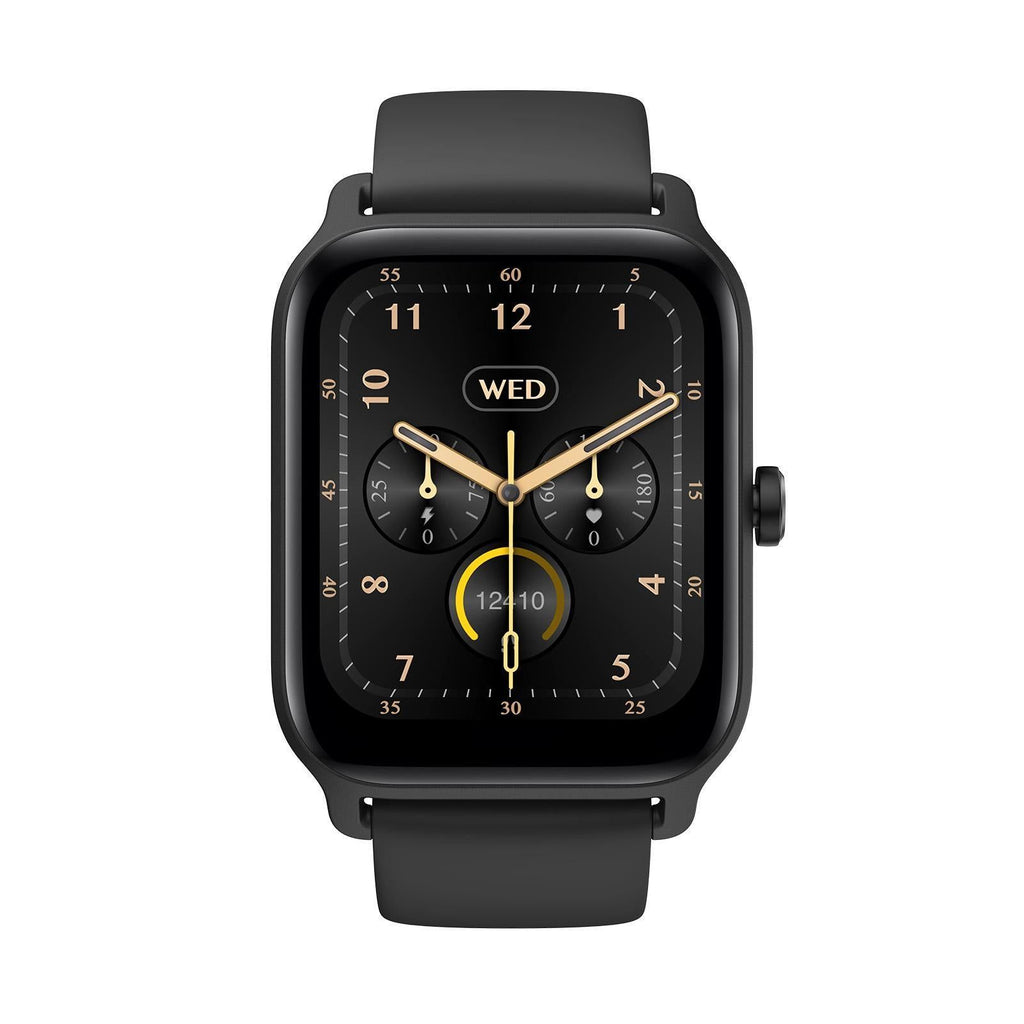 1.8inch Smart Watch IP68 BT5.3 for Android iOS with Heart Rate Monitoring Exercise Records 1pc（Black）