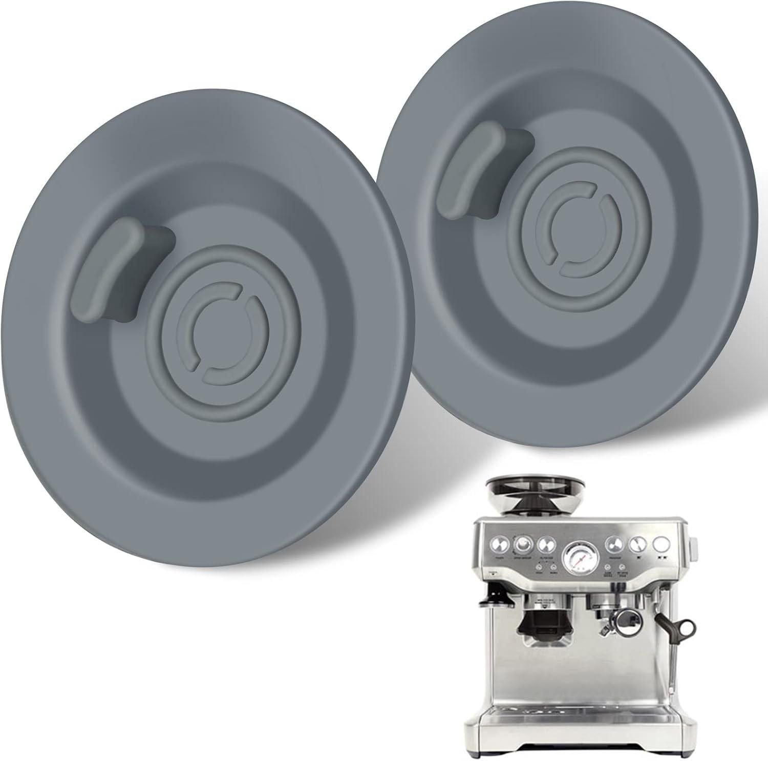 2-Piece 54mm Grey Coffee Machine Reverse Rinse Cleaning Tablet compatible with Breville 8/9