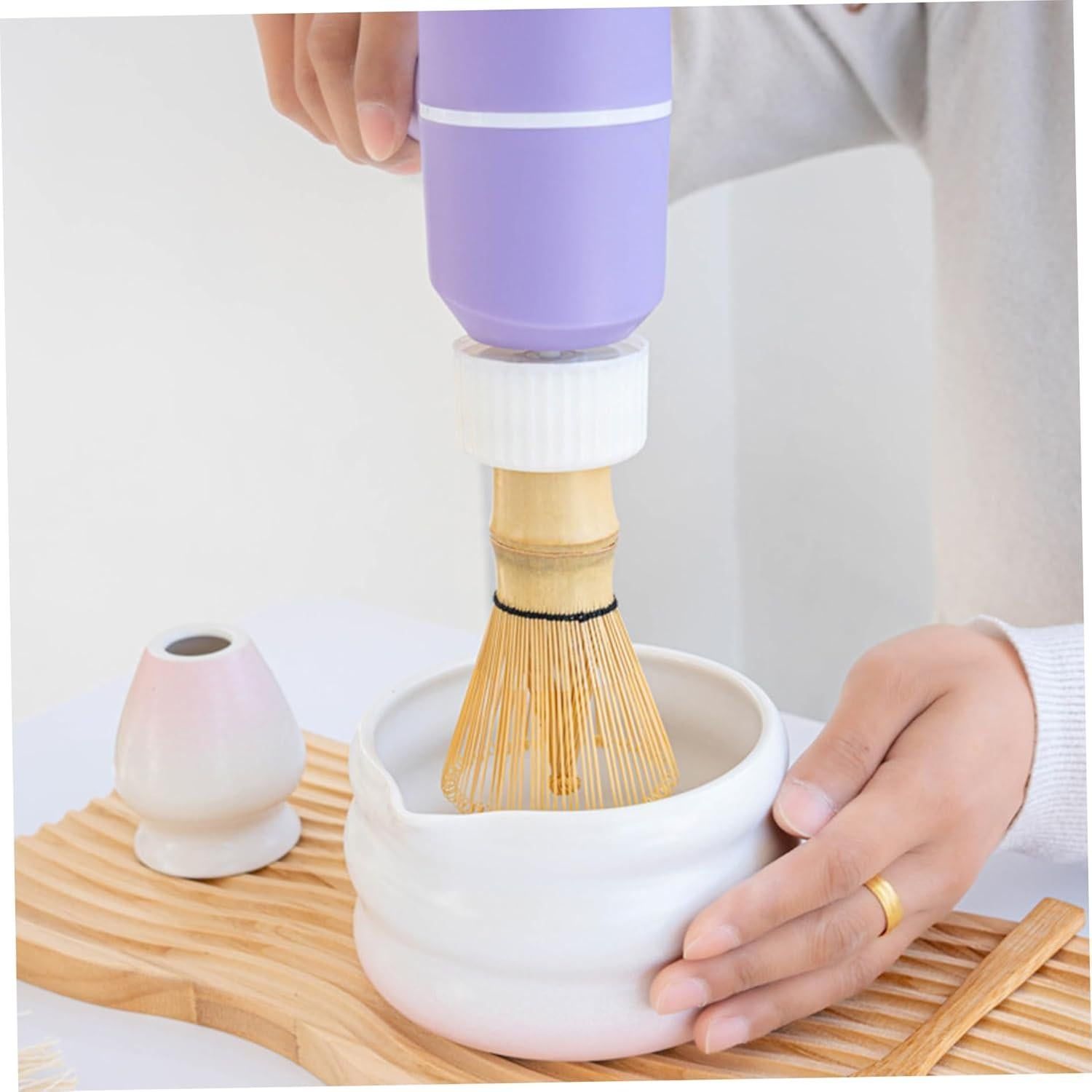Electric Matcha Mixer Purple One Size Three-Speed No Splash Tea Maker 1pc