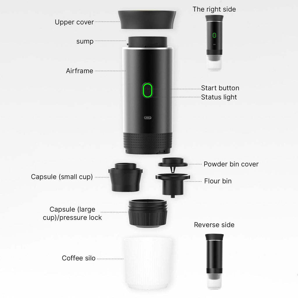 Portable Coffee Machine For Car Home Travel 3 In 1 Cordless Electric Coffee Maker Work