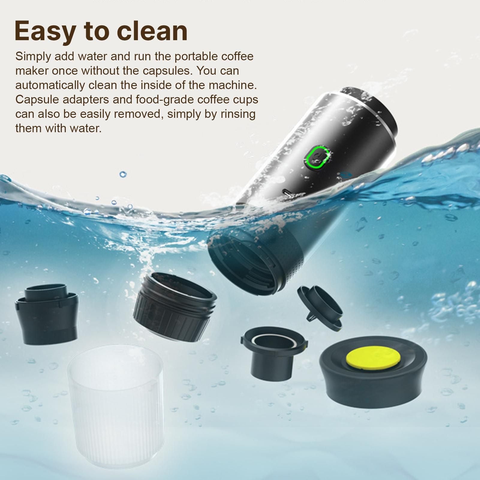 Portable Coffee Machine For Car Home Travel 3 In 1 Cordless Electric Coffee Maker Work