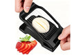 Aluminum Alloy Egg Slicer for Hard Boiled Eggs Strawberry Slicer for Salad-Black
