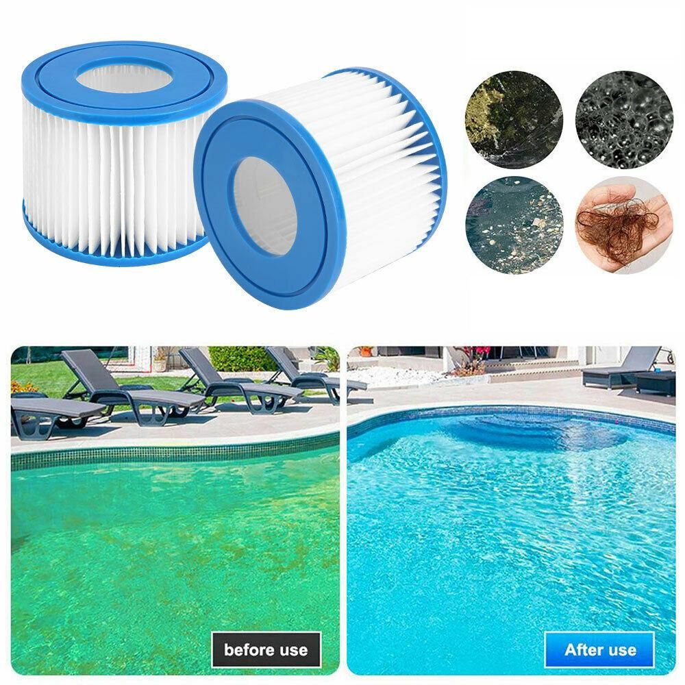 4pcs Pool Filter Replacement Cartridge Spa Filters for Bestway Type VI