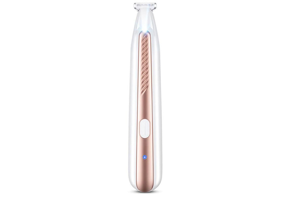 Dog Paw Trimmer with LED Light Low Noise Dog Grooming Clippers for Paws Eyes Ear