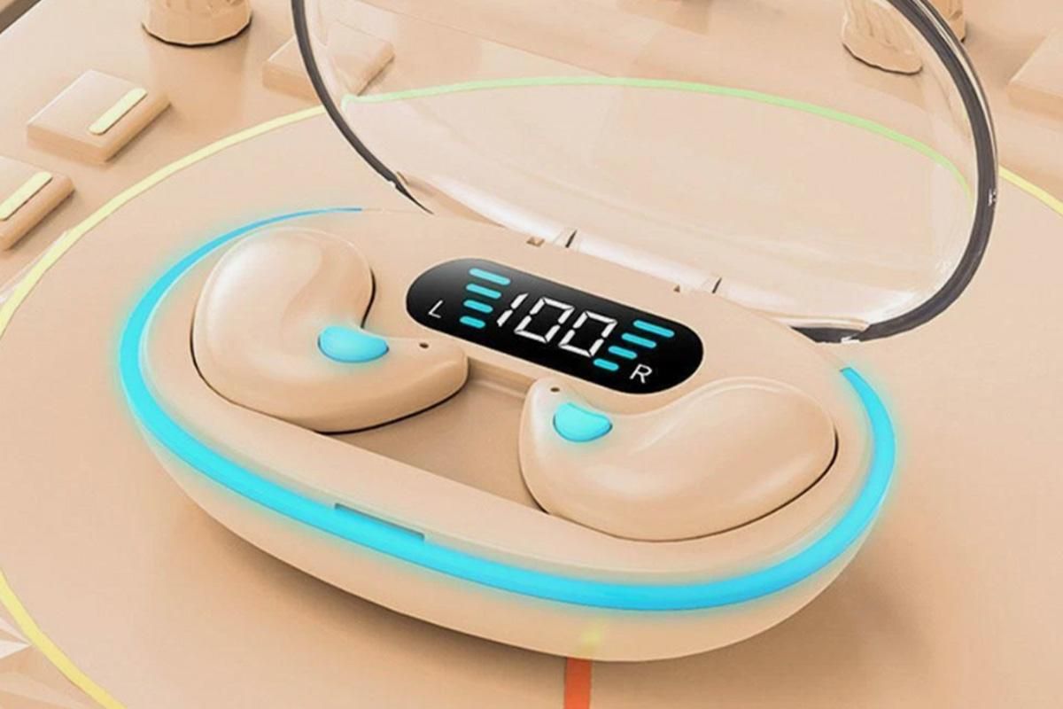 Ear Buds Sleep Bluetooth 5.3 Noise Blocking Sleeping Headphones for Side Sleeper -Beige