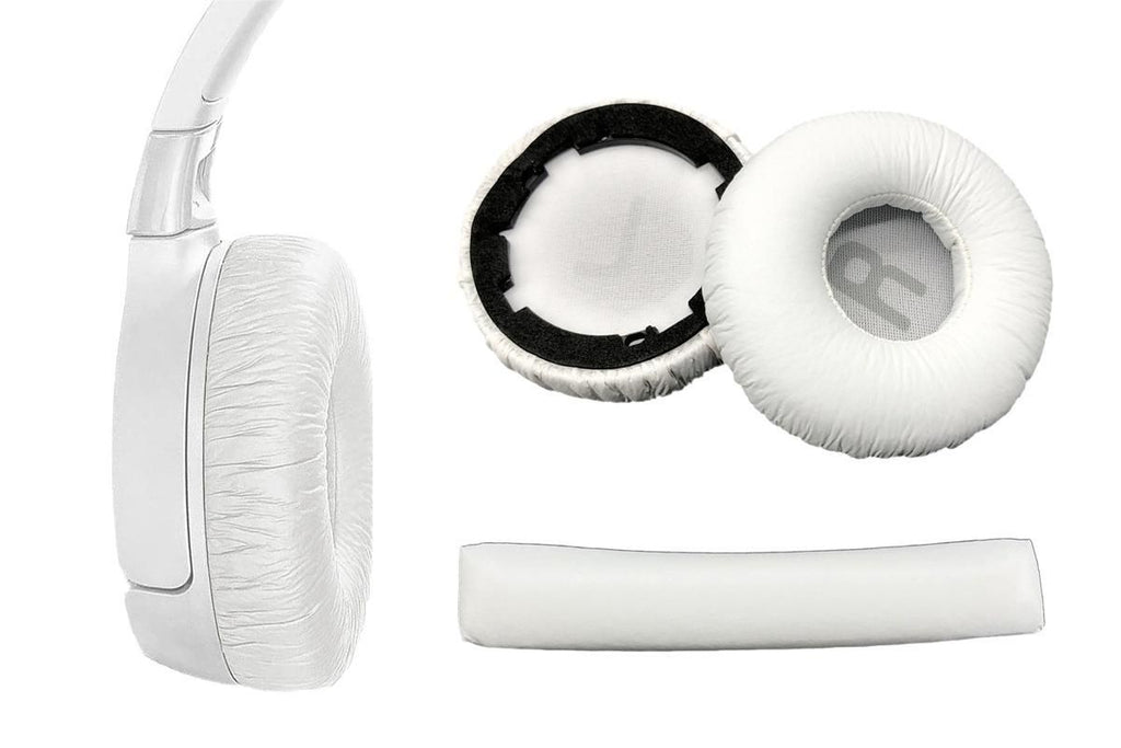 Earpads Replacement Ear Cushions Pad Covers Compatible with JBL Tune600BT T520BT -White