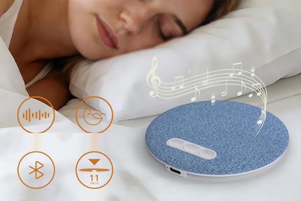 Pillow Speaker with White Noise Portable Bluetooth Speaker for Sleeping-Blue