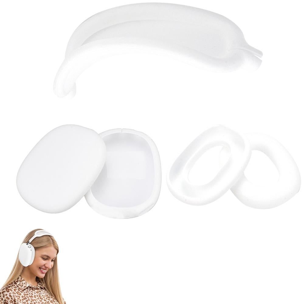 Silicone Case Cover for AirPods Max Headphones Clear Soft Ear Pad Protective Sleeves -Green