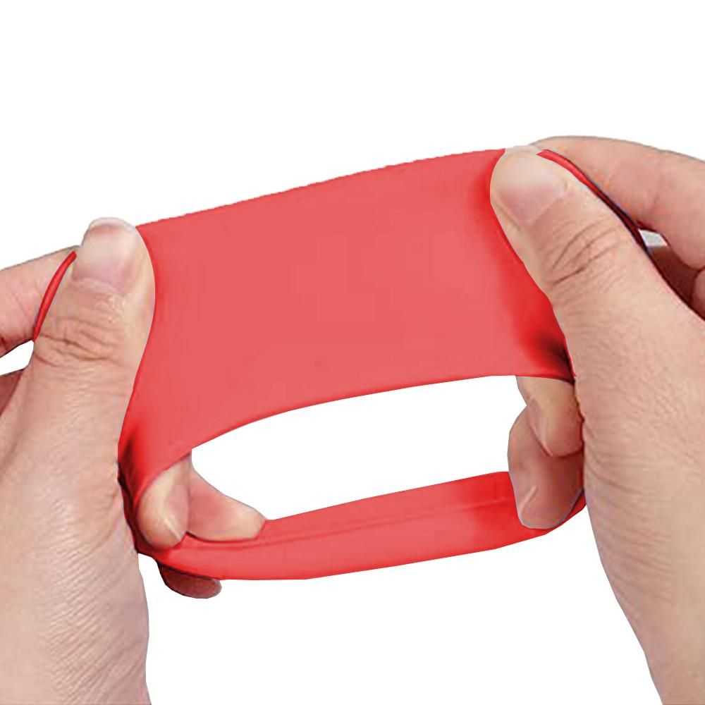 Silicone Case Cover for AirPods Max Headphones Clear Soft Ear Pad Protective Sleeves -Red