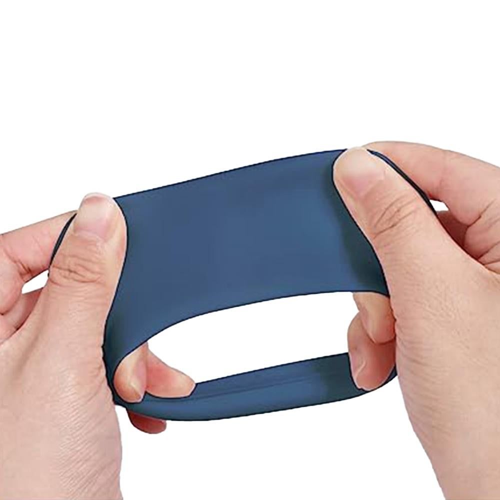 Silicone Case Cover for AirPods Max Headphones Clear Soft Ear Pad Protective Sleeves -Dark Blue