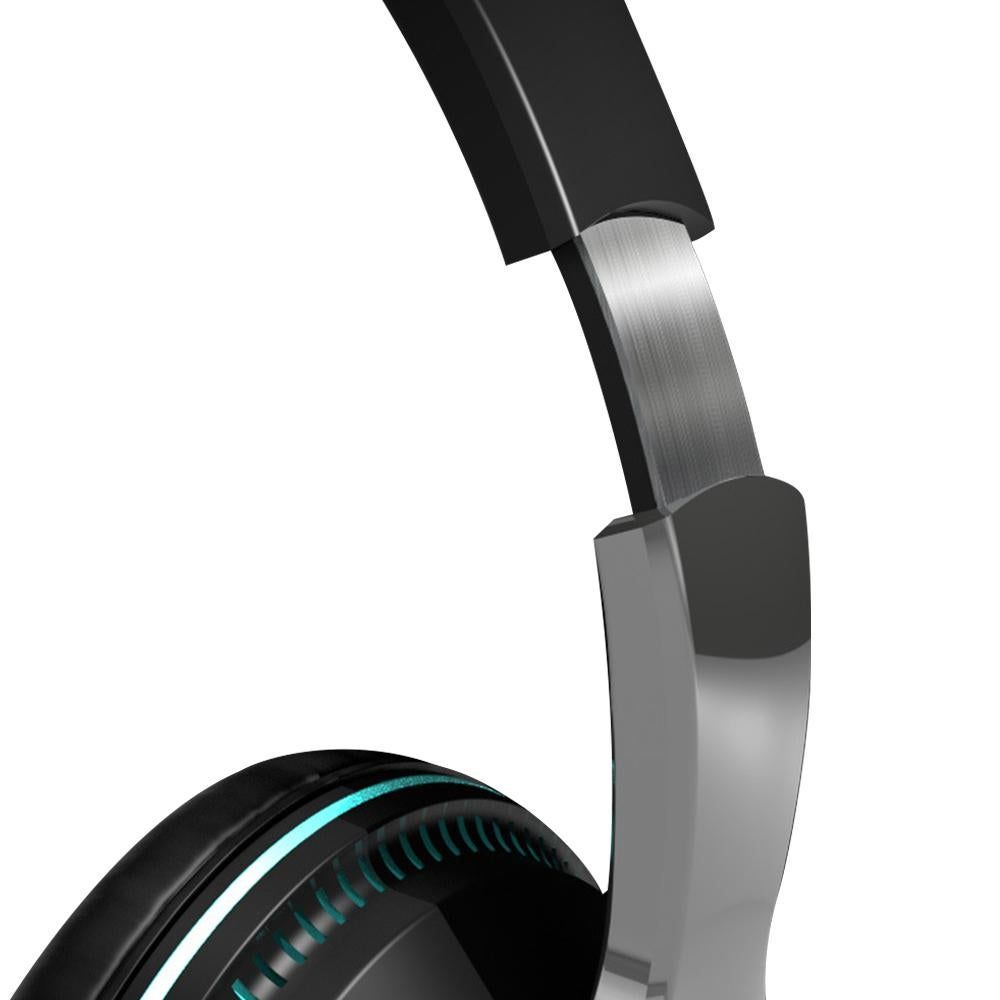 Wireless Bluetooth Headphones Over Ear Foldable Stereo Noise Cancelling Earphone for Travel Home Office -Black