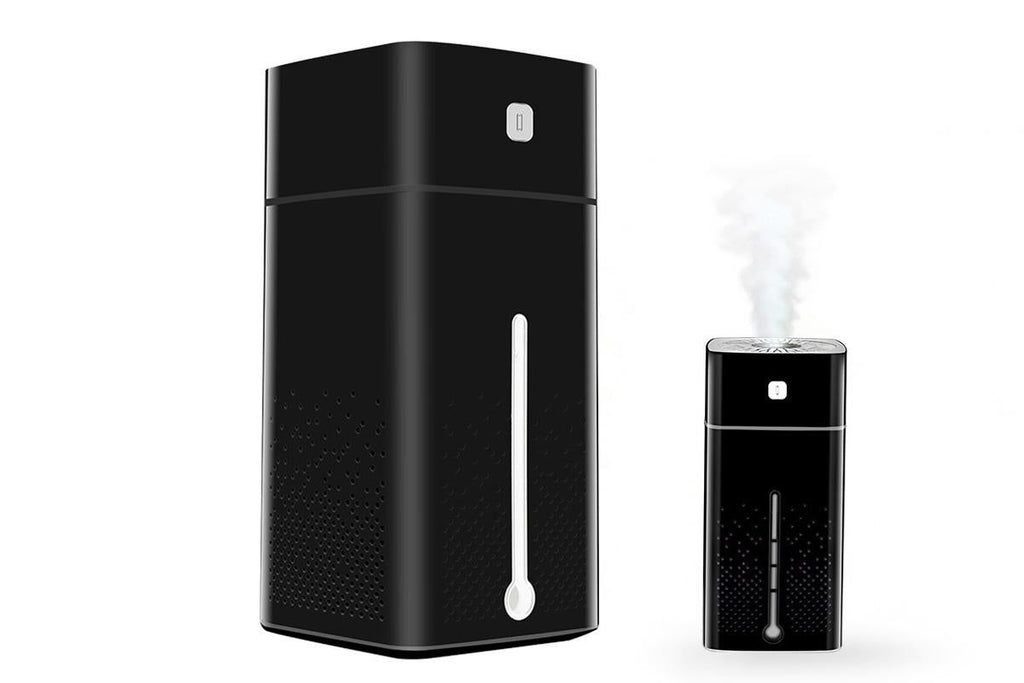 1L Ultrasonic Air Humidifier Cool Mist with 7 Color LED Light for Bedroom-Black