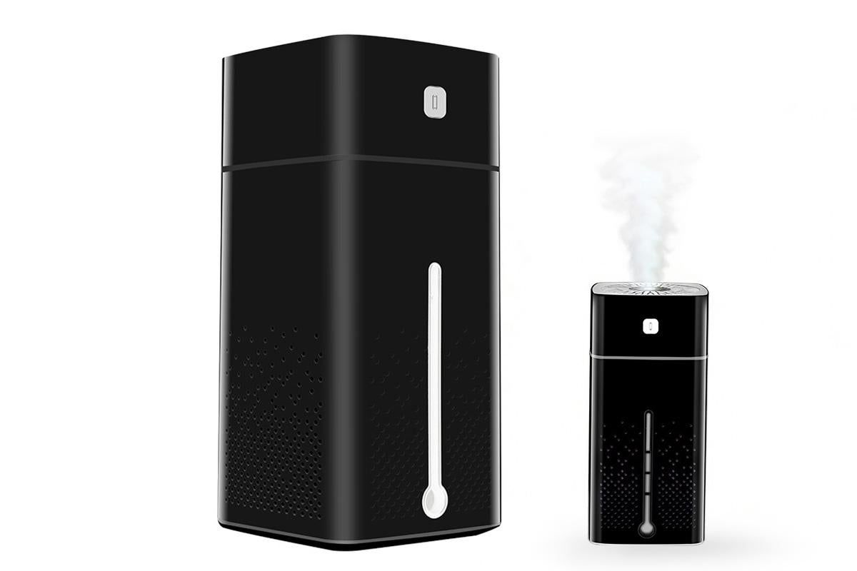 1L Ultrasonic Air Humidifier Cool Mist with 7 Color LED Light for Bedroom-White