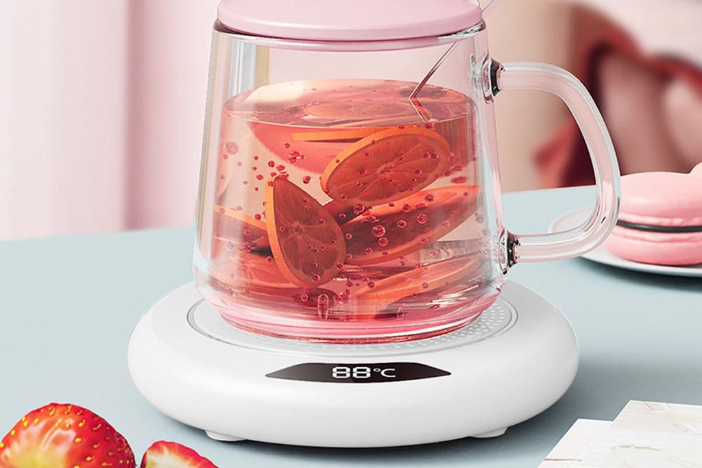 Electric Coffee Mug Warmer USB Cup With 3 Temp Settings-White