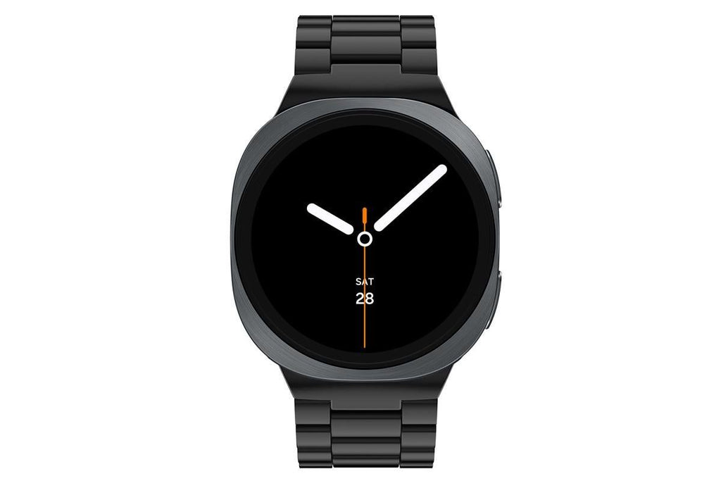 Metal Replacement Watch Band for Samsung Galaxy Watch 8 40 44 46mm-Black