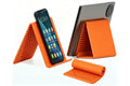 Portable Silicone Phone Stand Desk Holder for Office Travel Airplane-Orange