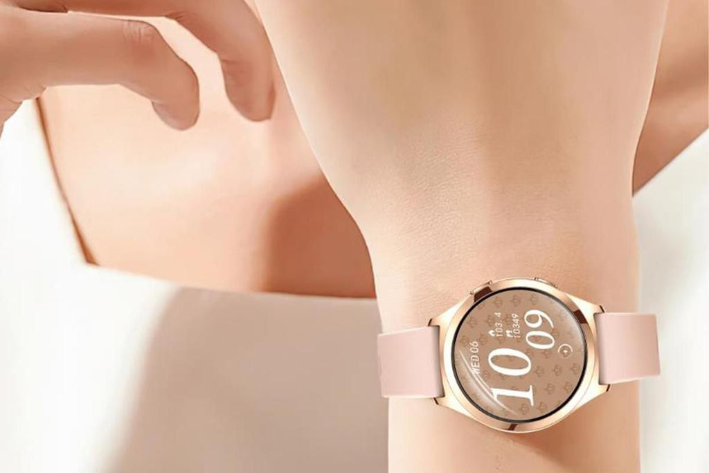 Smart Watch for Women Waterproof Smartwatch 100+ Sports Fitness Tracker-Gold