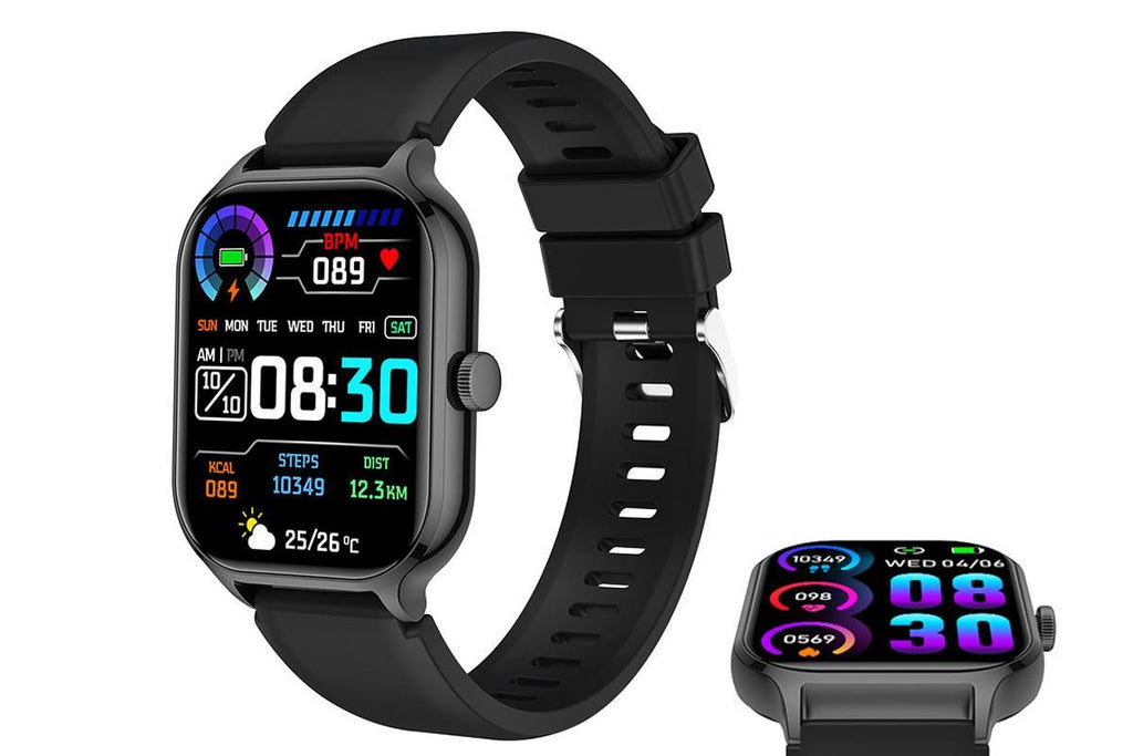 Smart Watches HD Desplay with Bluetooth 59 Sports Modes Heart Rate Sleep Monitor -Black