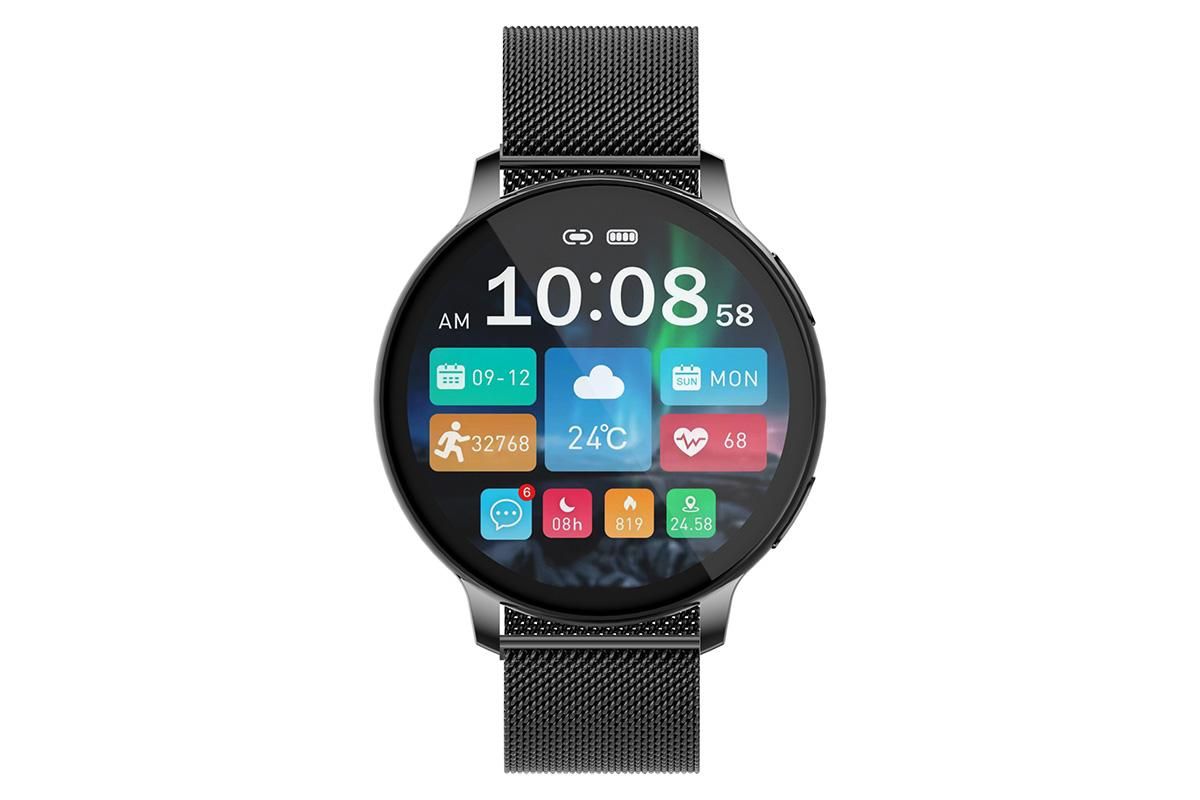 Smart Watch with Bluetooth Call and Sleep Monitor Fitness Tracker Watch-Black