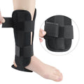 Adjustable Ankle Brace, Breathable Stabilizer Splint for Sprain Recovery & Sports Protection - Black M