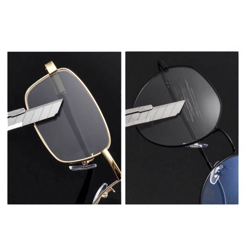 +2.50 Diopter Metal Portable Foldable Anti-Blue Light Reading Glasses, Lightweight Compact Readers for Seniors—Gold