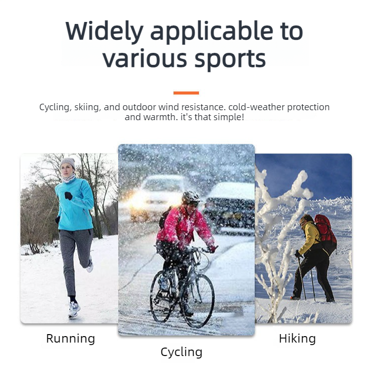 Winter Thick Polar Fleece Touchscreen Gloves, Windproof and Water-Resistant Thermal Gloves for Cycling and Motorcycling, One Pair—Gray (One Size Fits All)