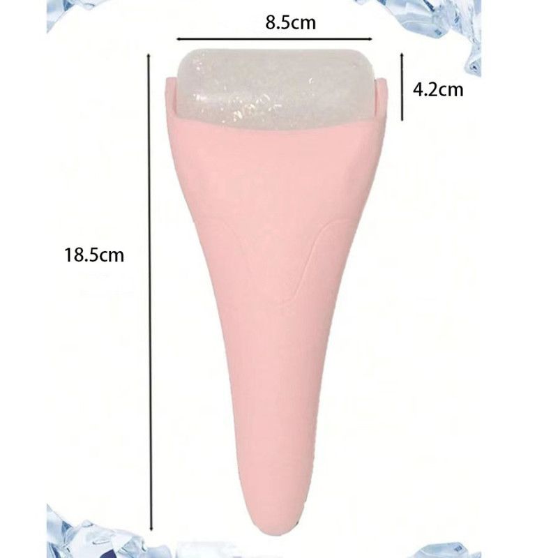 Ice Roller Facial Massager Detachable Cooling Bead Roller Skin Soothing Pink