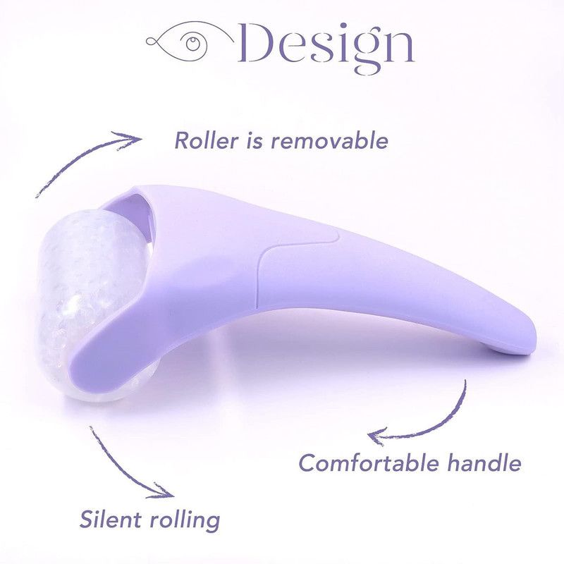 Ice Roller Facial Massager Detachable Cooling Bead Roller Skin Soothing Blue
