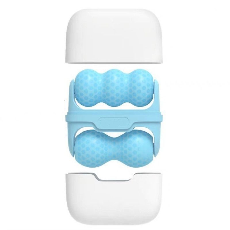 Ice Roller Beauty Device Double Sided Cold Compress Face Body Massager Blue