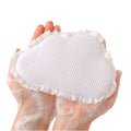 2-Pack Ins Style Cloud & Heart Soap Foaming Bag, Facial Bubble Net Soap Storage Pouch—White