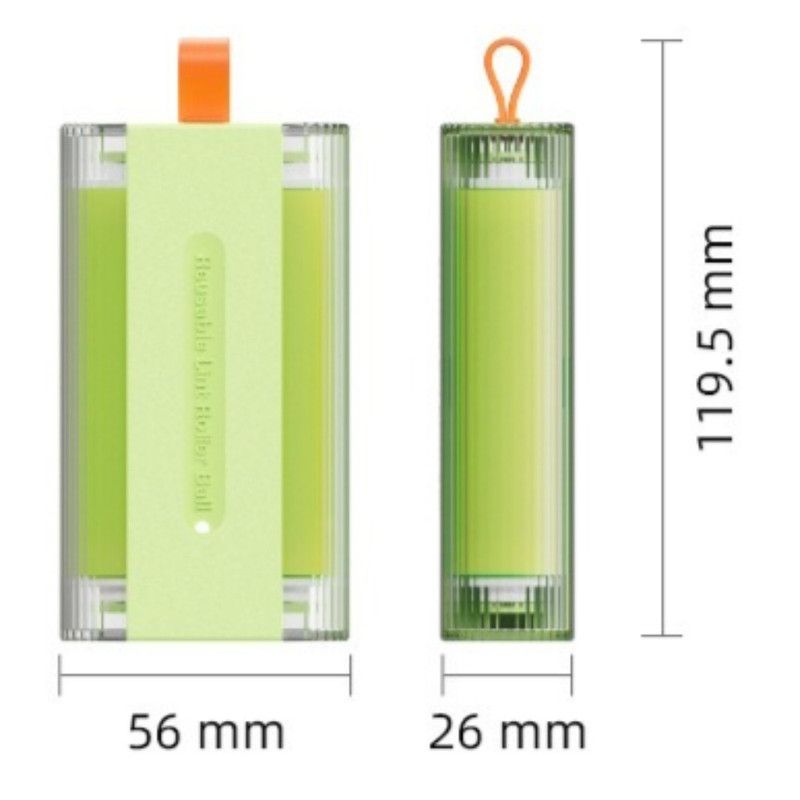 Double Roller Washable Lint Remover with Dust Cover, Portable Reusable Pet Hair and Dust Sticky Roller—Blue