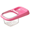 Sink Filter Drain Basket, Kitchen Wet/Dry Separation Food Residue Collector, Multi-function Storage Rack - Pink