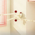 Suction-Mounted Rotatable Towel Rack, Multi-Foldable Kitchen Dishcloth Holder, Multi-Purpose Bathroom Storage Hanger—Beige