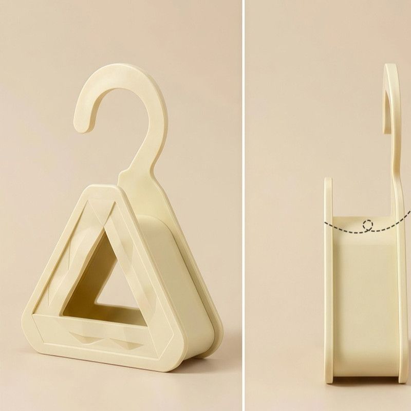 2-Pack Triangular No-Mark Bag Storage Hooks, Multi-Purpose Anti-Crease Hanger for Handbags, Scarves, and Ties—Beige