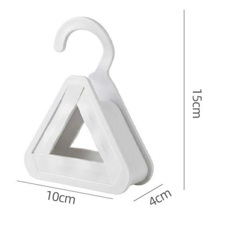 2-Pack - Triangular No-Mark Bag Storage Hooks, Multi-Purpose Anti-Crease Hanger for Handbags, Scarves, and Ties - White