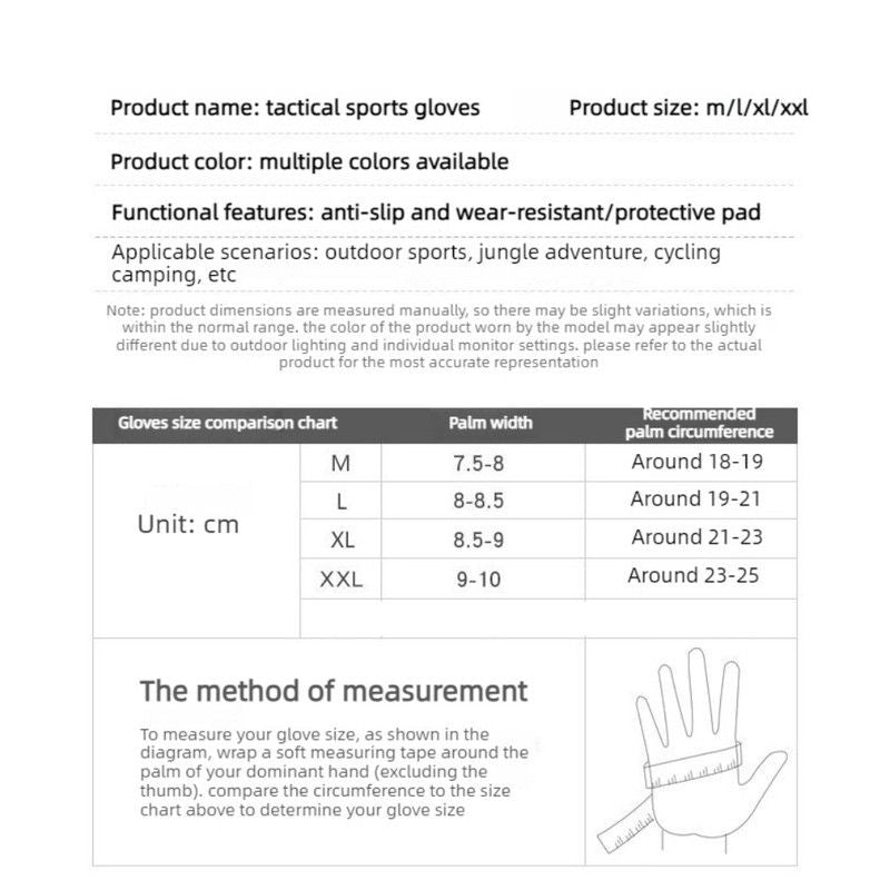 Size XL - Brown Camouflage - EVA Protective Tactical Gloves, 1 Pair, Anti-Slip Shock-Absorbing Sports Gloves for Cycling and Workouts