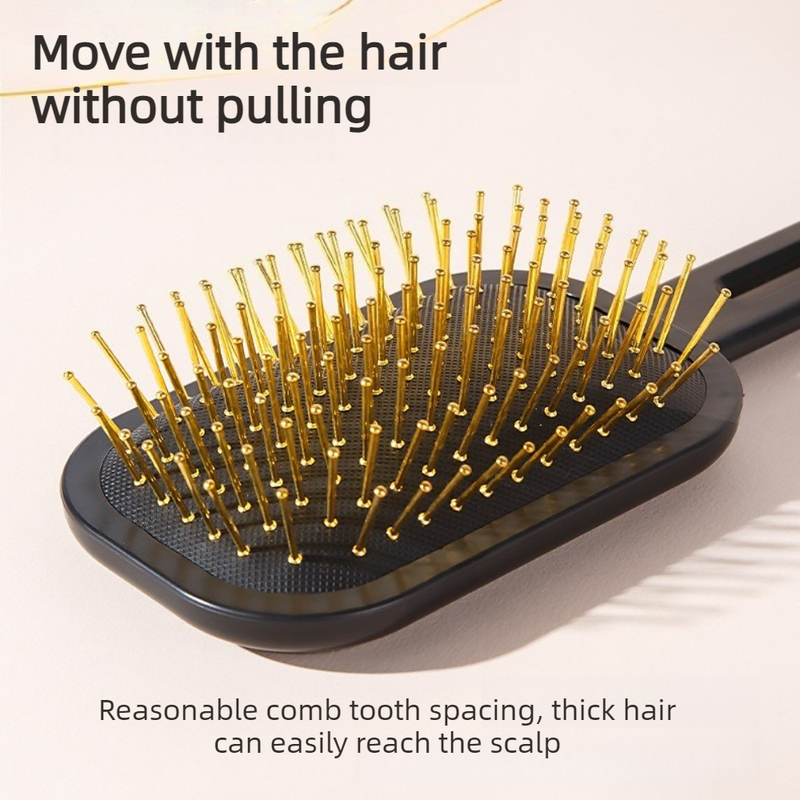 3D Air Cushion Hair Brush, Multi-function Scalp Massage Detangler Comb for Home Hair Styling—Dark Purple