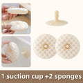 Donut Honeycomb Double Sided Dish Sponge With Suction Cup, Kitchen Cleaning Scrubber Set