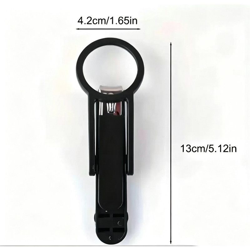 Magnifying Glass Nail Clippers for Seniors, Anti-Splash, Effortless Nail Cutter for Thick, Hard Nails—Green