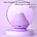 Electric Suction Cup Massage Ball Deep Tissue Vibrating Heat Therapy Purple