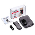 Wireless Heated Vibration Ankle Foot Massager Single Unit, 3 Vibration Modes 5 Heat Levels Rechargeable Massaging Wrap for Ankle Relief