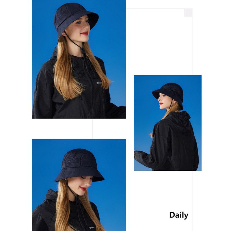 Unisex Quick-Dry Waterproof Bucket Hat – Outdoor Sun Protection Visor Hat – Gray