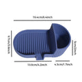 Silicone Soap Dish – Universal Non-Slip Soap Holder Tray for Handmade Soap – Dark Blue