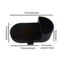 Silicone Soap Dish – Universal Non-Slip Soap Holder Tray for Handmade Soap – Black