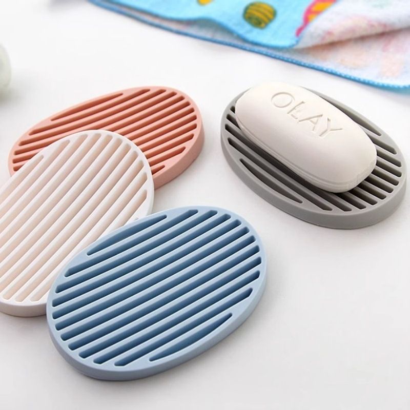 Silicone Soap Saver Pad – Non-Slip Silicone Soap Holder Tray – Blue