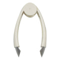 Stem Remover Tool for Strawberry, V Shape Fruit Huller Clip, Portable Berry Leaf Corer Picker for Kitchen-Cream