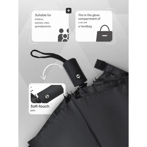 12 Ribs Semi Automatic Foldable Sun Umbrella Large Wind Resistant Portable Travel Umbrella